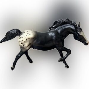 Vintage Breyer Horse Black Appaloosa Running Stallion #127